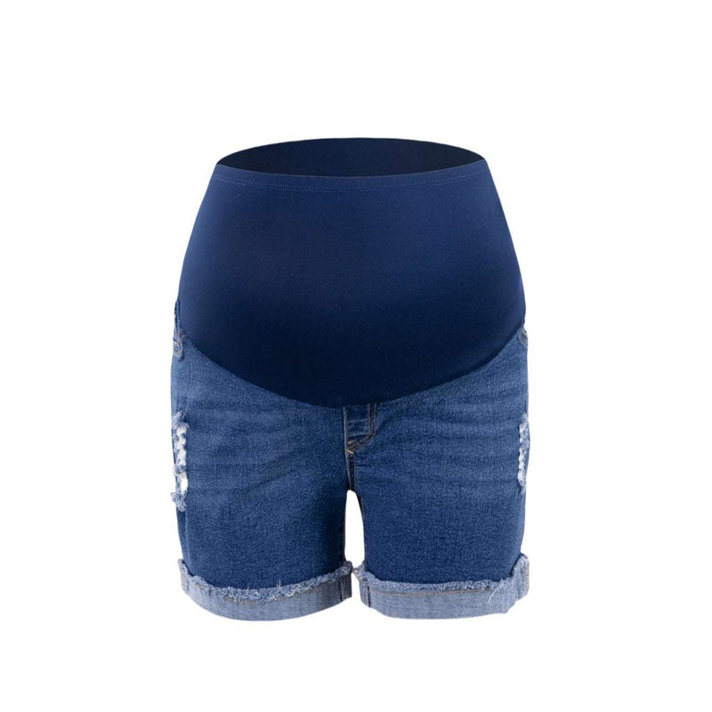 Jean de grossesse en Denim déchiré