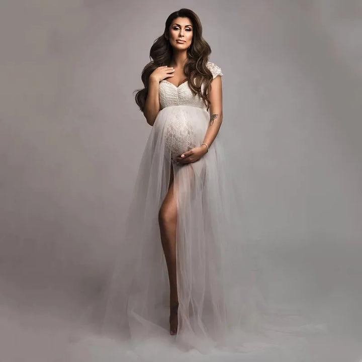Robe de shooting en tulle