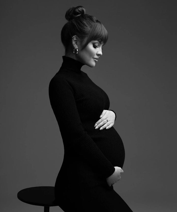 Robe longue moulante shooting