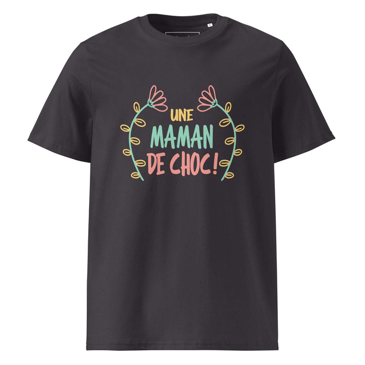 T-shirt en coton biologique "Une maman de choc"