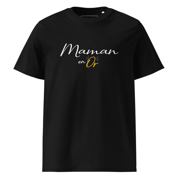 T-shirt en coton "maman en or"