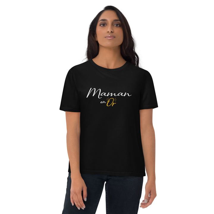 T-shirt en coton "maman en or"