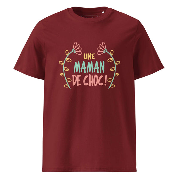 T-shirt en coton biologique "Une maman de choc"