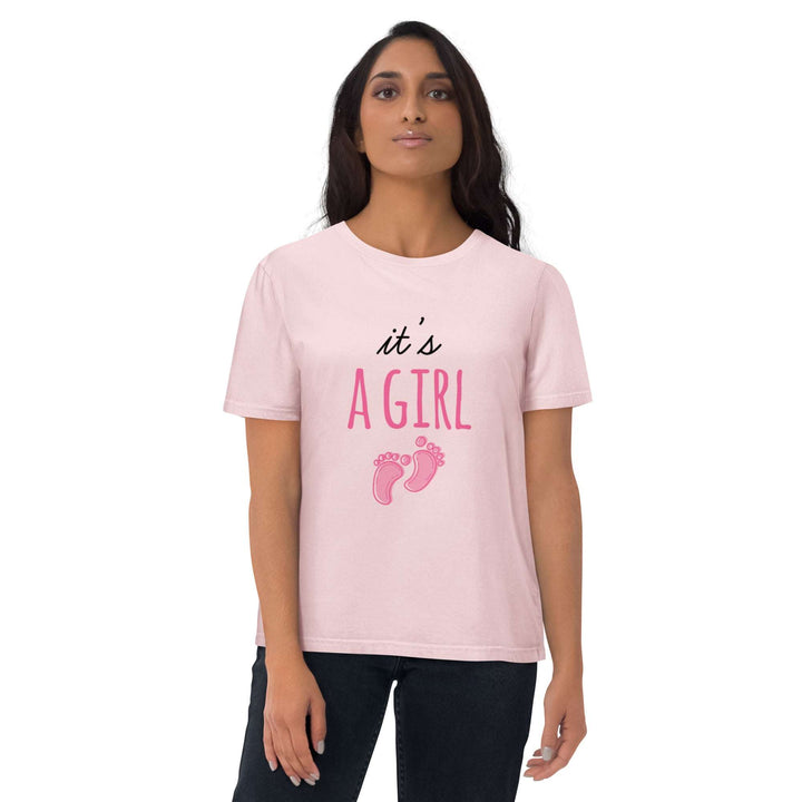 T-shirt en coton "It's a girl"