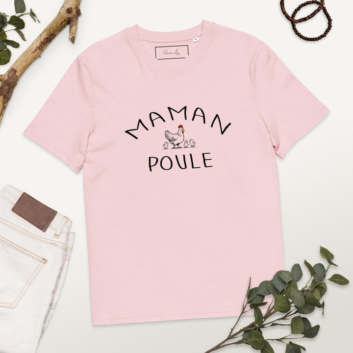 t-shirt en coton design "maman poule"