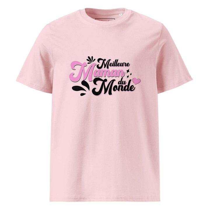 T-shirt en coton biologique "Meilleure maman du monde"