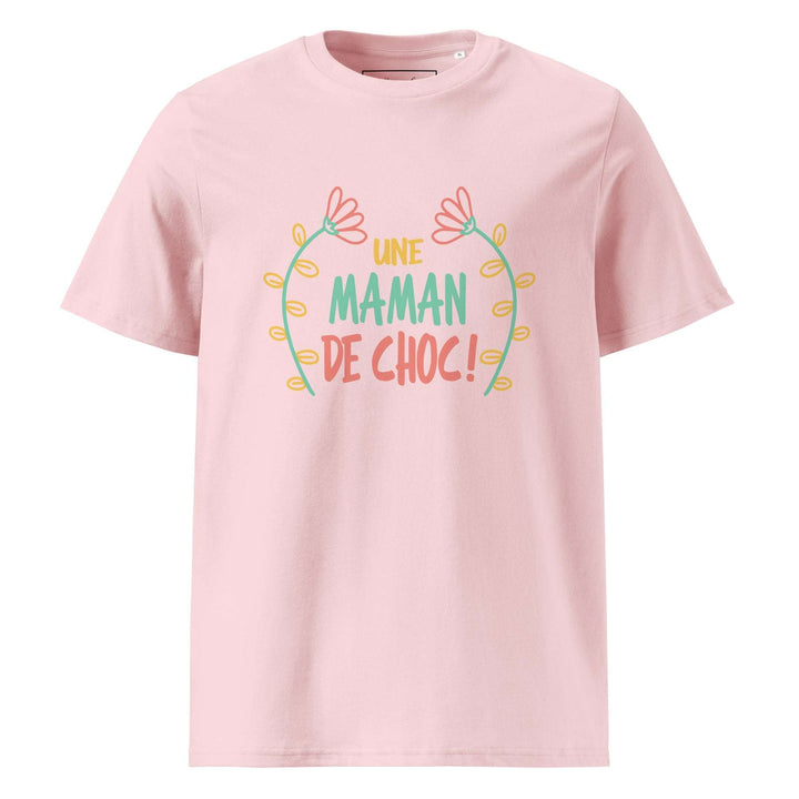 T-shirt en coton biologique "Une maman de choc"