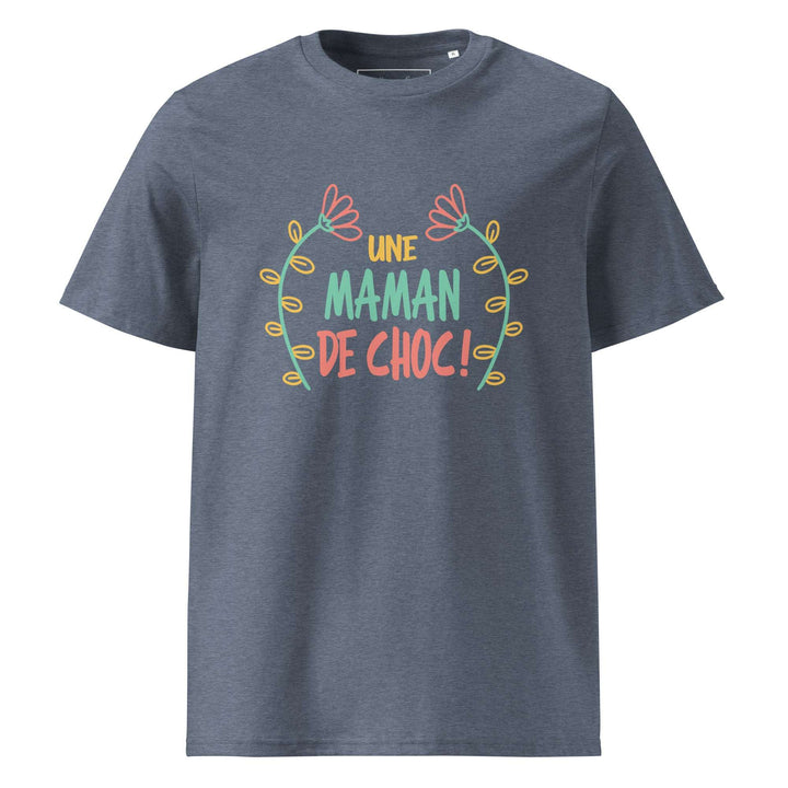 T-shirt en coton biologique "Une maman de choc"