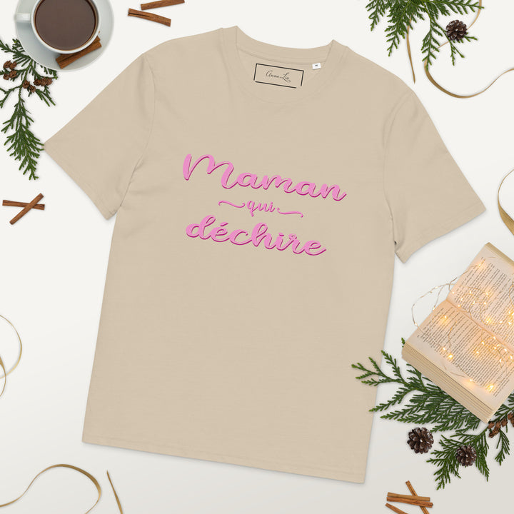 T-shirt en coton "maman qui déchire"