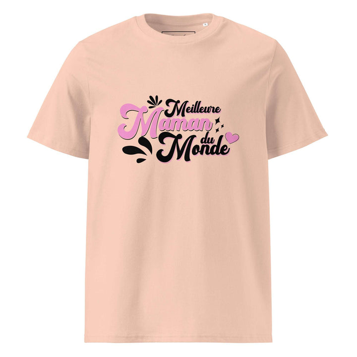 T-shirt en coton biologique "Meilleure maman du monde"