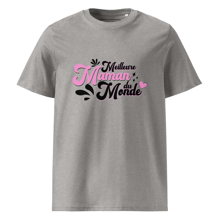T-shirt en coton biologique "Meilleure maman du monde"