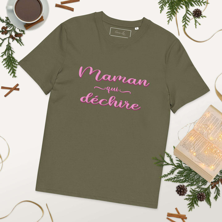 T-shirt en coton "maman qui déchire"