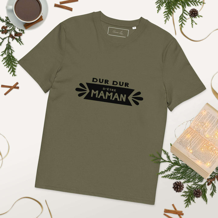 T-shirt en coton biologique "Dur d'être maman"