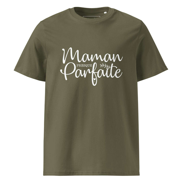 T-shirt en coton biologique "Maman presque parfaite"