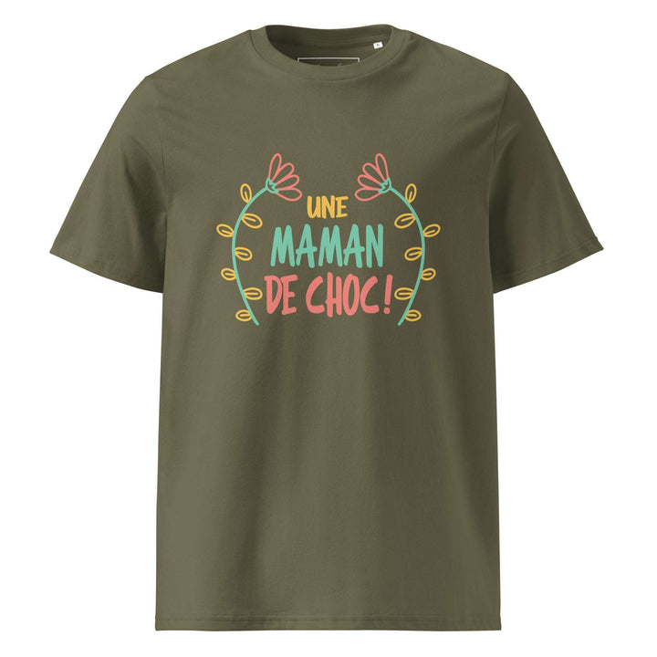 T-shirt en coton biologique "Une maman de choc"