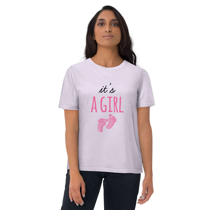 T-shirt en coton "It's a girl"
