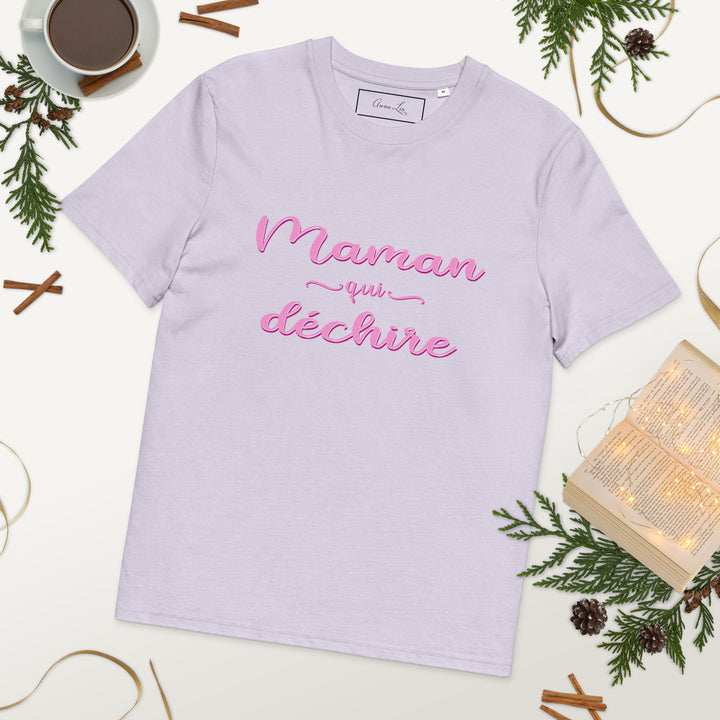 T-shirt en coton "maman qui déchire"