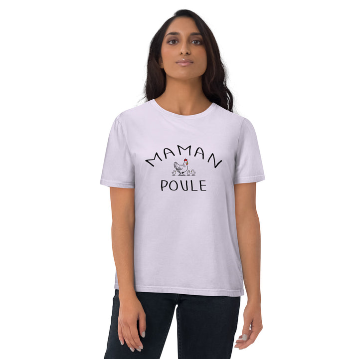 t-shirt en coton design "maman poule"