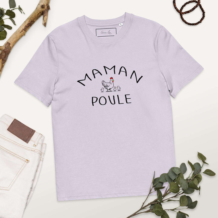 t-shirt en coton design "maman poule"