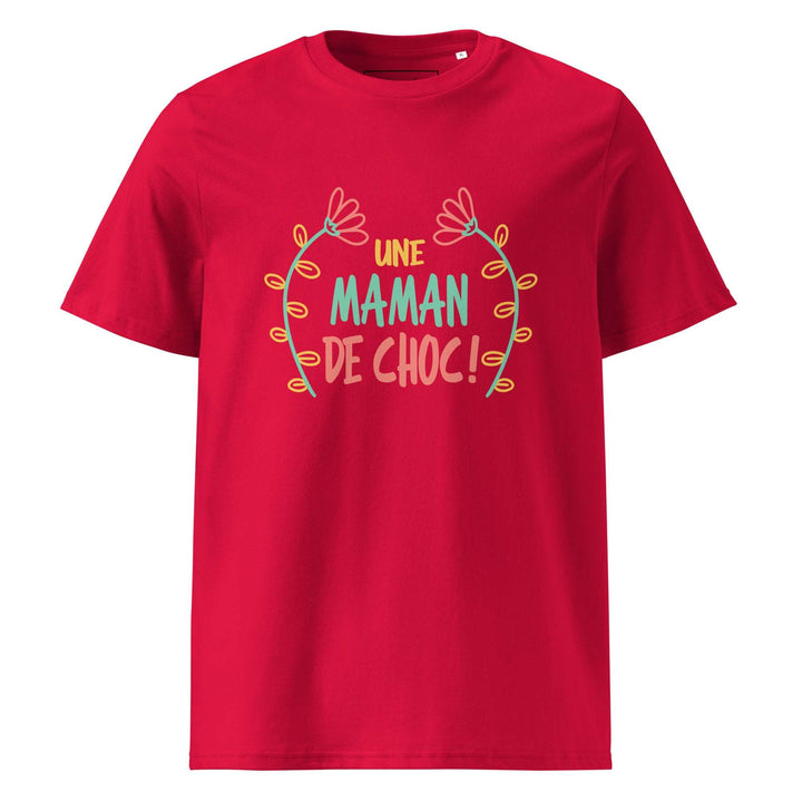 T-shirt en coton biologique "Une maman de choc"