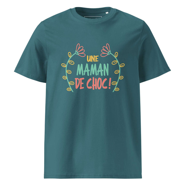 T-shirt en coton biologique "Une maman de choc"
