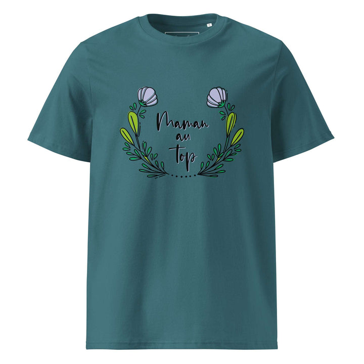 T-shirt en coton biologique "Maman au top"