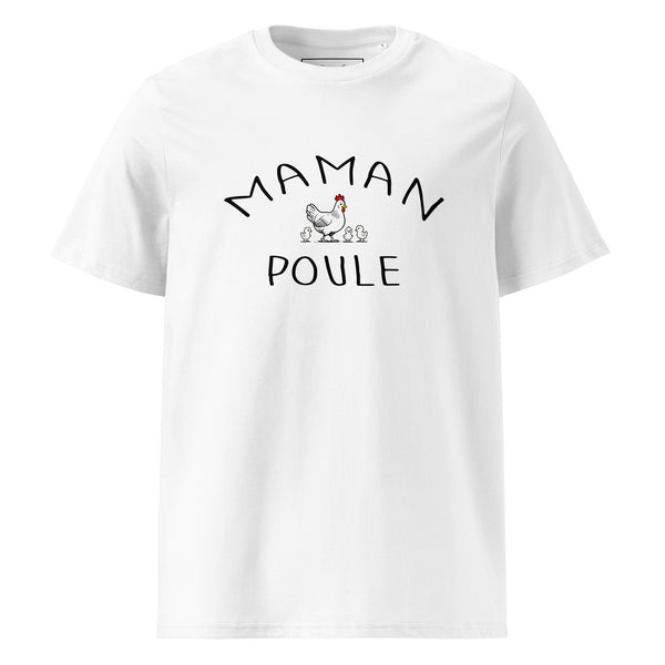 t-shirt en coton design "maman poule"