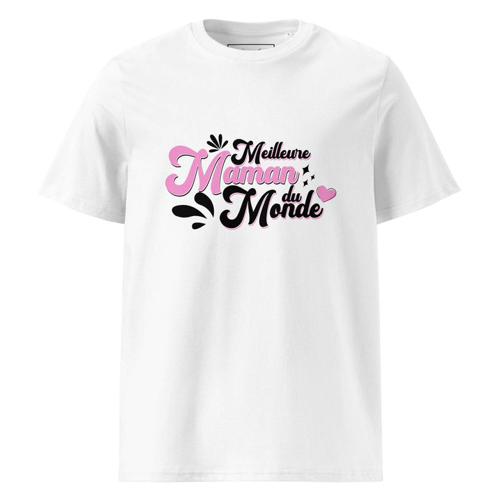T-shirt en coton biologique "Meilleure maman du monde"