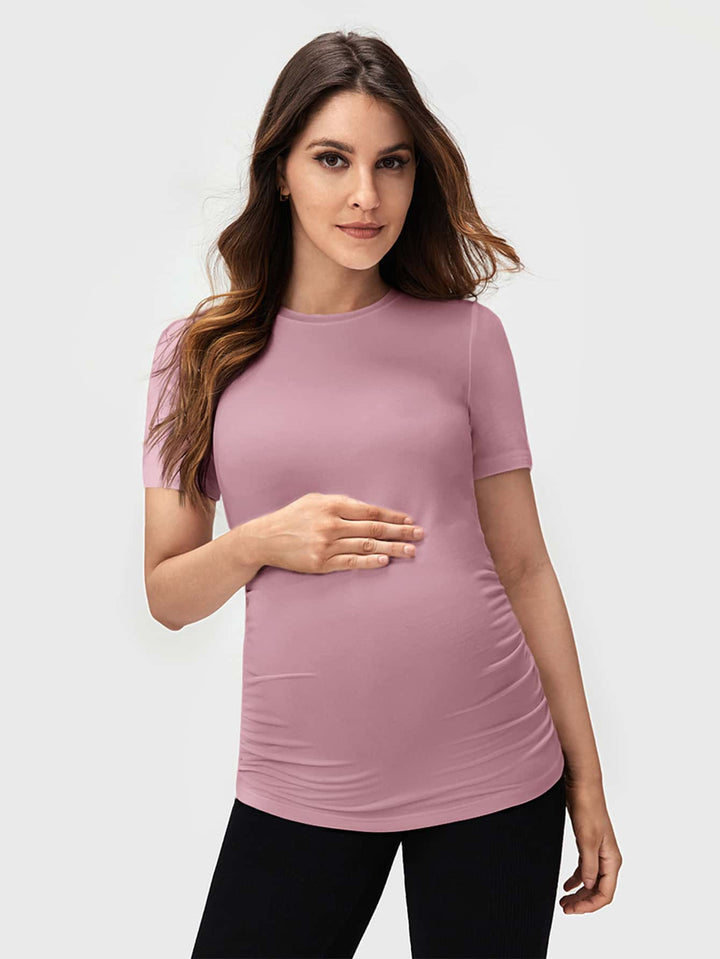 T-shirt de grossesse à ruché