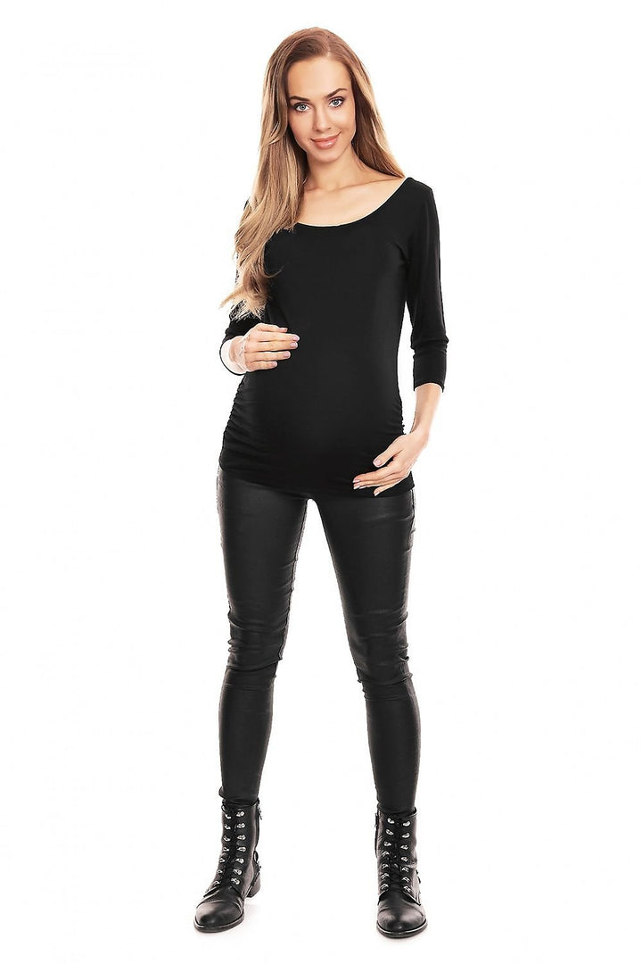 Top de grossesse manches 3/4 noir